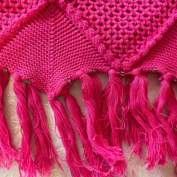 ANTTHONY MARK HANKINS ORIGINAL New 100% Cotton Crochet Fuchsia Sweater, 3X - Picture 7 of 14